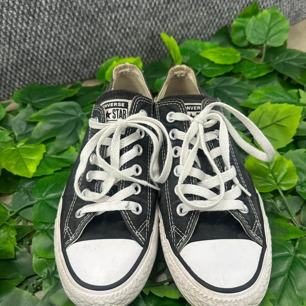 Converse Chuck Taylor All Star Low Black Canvas Sneakers Men's 5 Women's 7